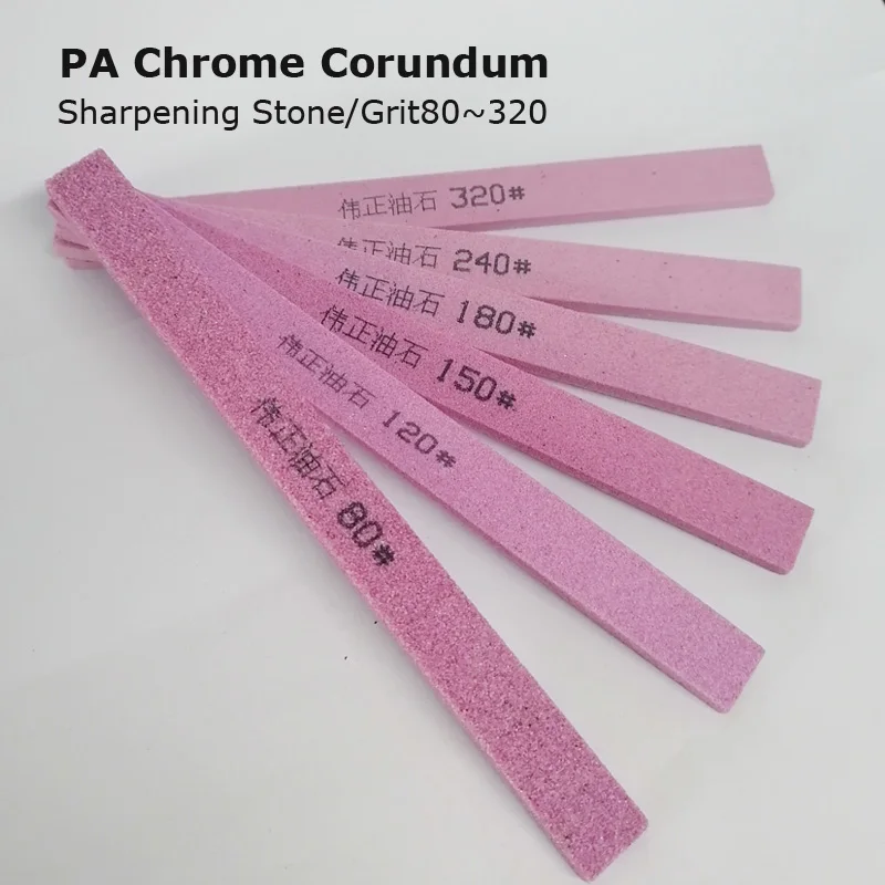5 adet PA krom korundum 5*13*15mm bileme taş bıçak kalemtıraş Whetstone Grit80-320 Metal taşlama parlatma Oilstone