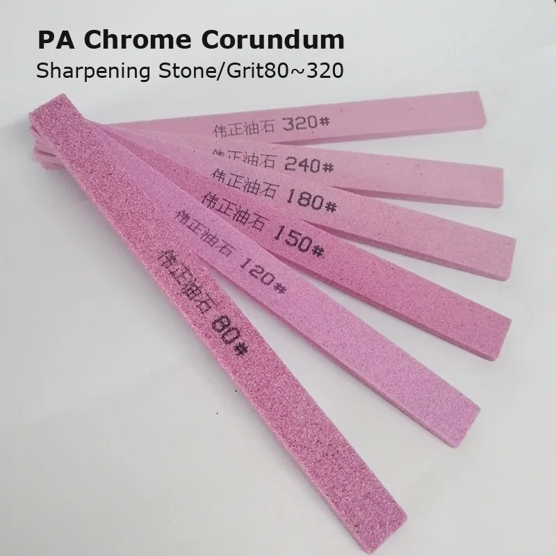 5 adet PA krom korundum 5*13*15mm bileme taş bıçak kalemtıraş Whetstone Grit80-320 Metal taşlama parlatma Oilstone - Görsel 1