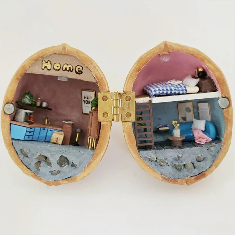 50 adet pirinç kaplama Mini menteşe küçük dekoratif takı ahşap kutu dolap kapı çivi Dollhouse mobilya ile menteşeler