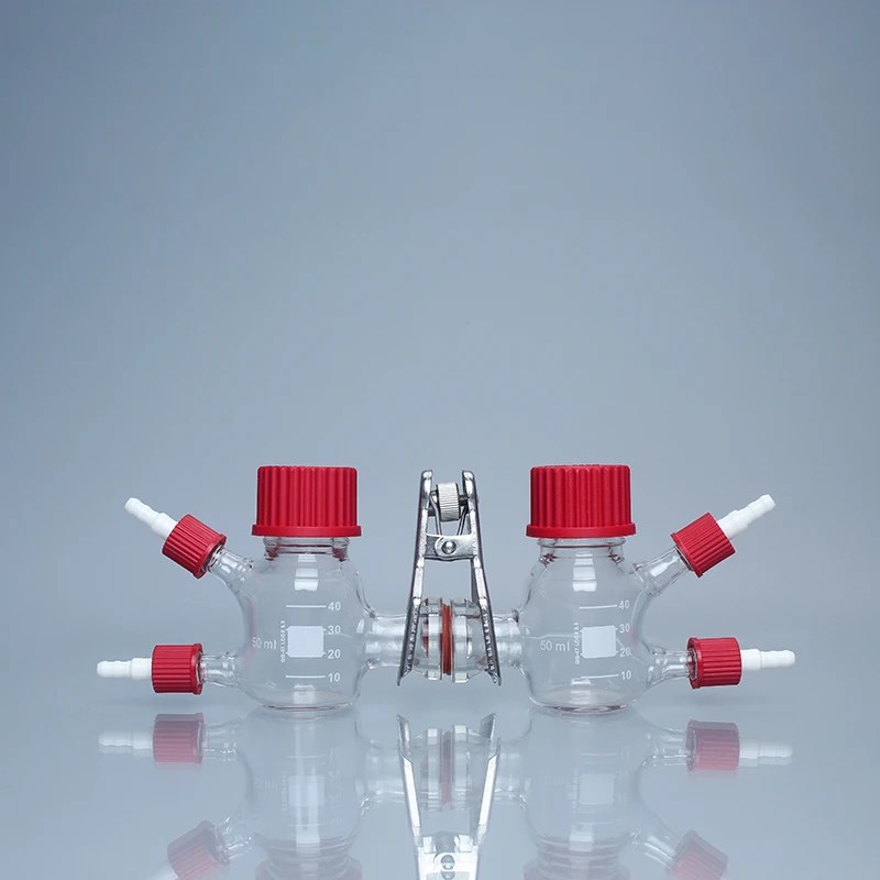 50ml tip II mikrobiyal yakıt mikrobiyal reaktör MFC Proton değişim membran elektroliz kimyasal reaktör katot anot tutabilir - Görsel 2