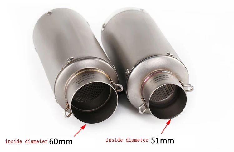 51mm 60mm Moto rcycle egzoz sc susturucu karbon Fiber proyect moto DB için DB Killer ile kaçış MT07 MT09 R3 R25 Z650 z250 z300 - Görsel 3