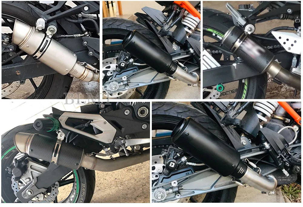 51mm 60mm Moto rcycle egzoz sc susturucu karbon Fiber proyect moto DB için DB Killer ile kaçış MT07 MT09 R3 R25 Z650 z250 z300 - Görsel 4