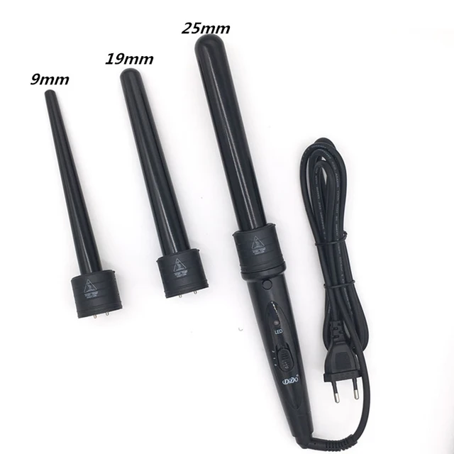 6 in 1 9-32mm değiştirilebilir profesyonel seramik saç bigudi dönen bukle makinesi değnek değnek Curlers saç bakımı şekillendirici araçları