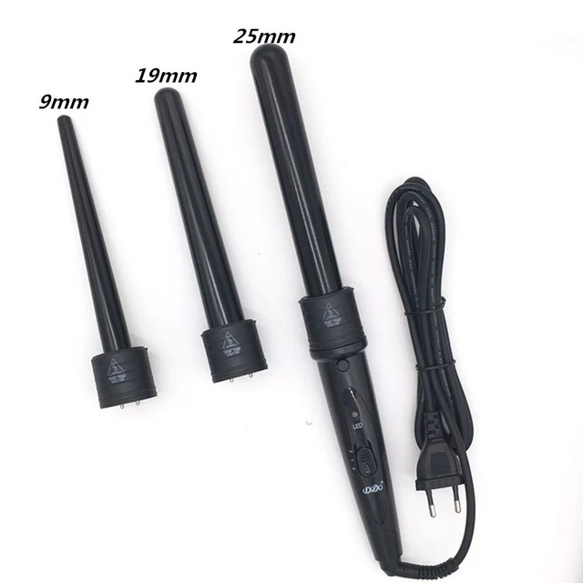 6 in 1 9-32mm değiştirilebilir profesyonel seramik saç bigudi dönen bukle makinesi değnek değnek Curlers saç bakımı şekillendirici araçları - Görsel 17