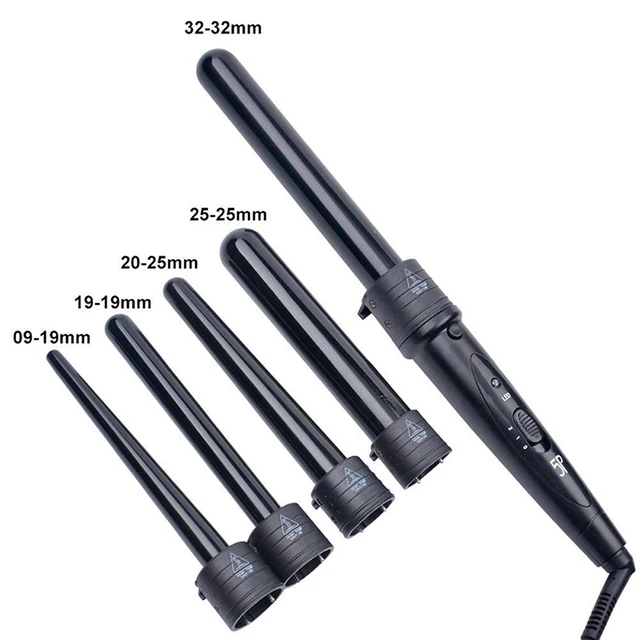 6 in 1 9-32mm değiştirilebilir profesyonel seramik saç bigudi dönen bukle makinesi değnek değnek Curlers saç bakımı şekillendirici araçları
