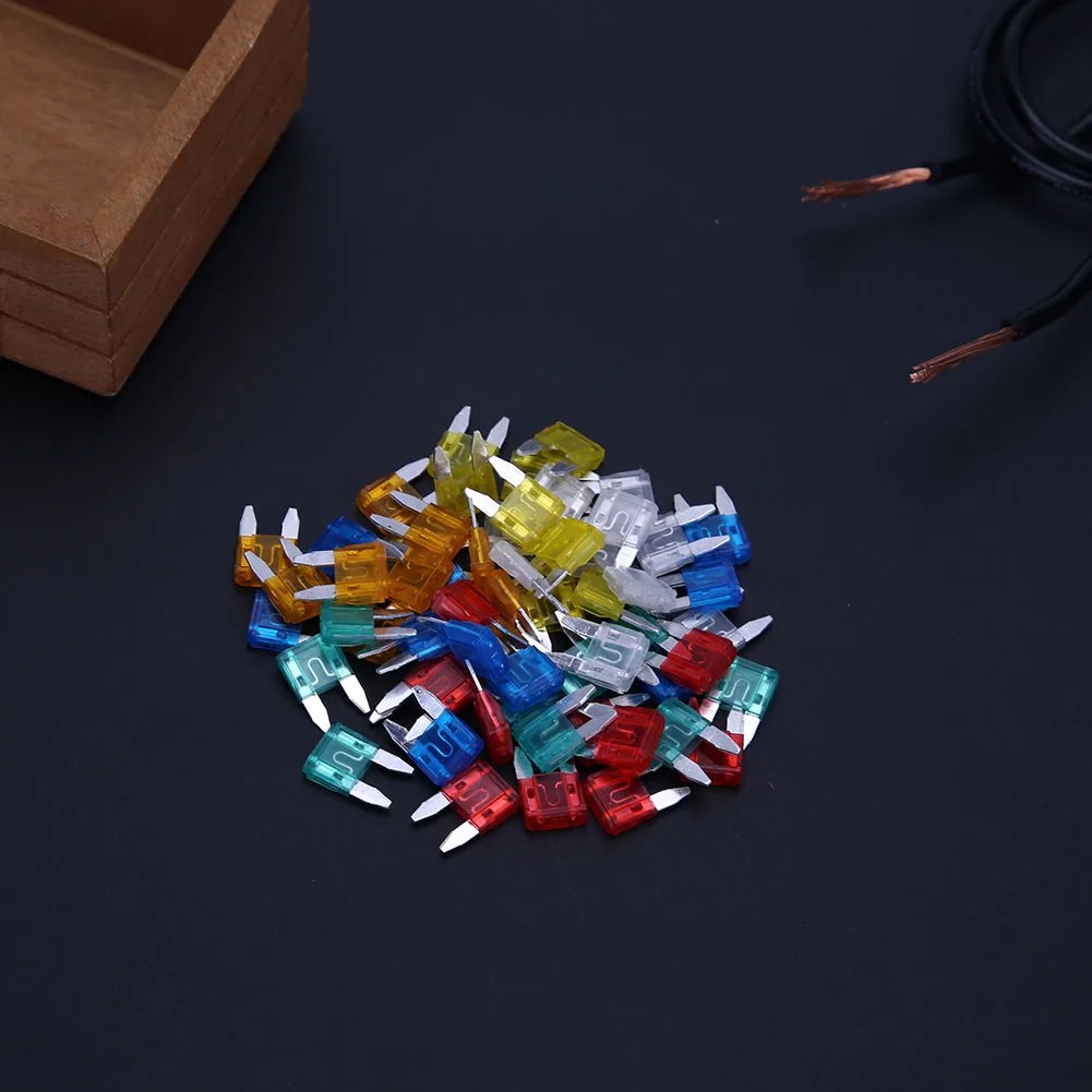 60-240 adet oto araba Styling otomobil kamyon Mini sigorta karışık seti kiti emniyet çeşitler Mini kamyon bıçak sigorta değiştirme - Görsel 2