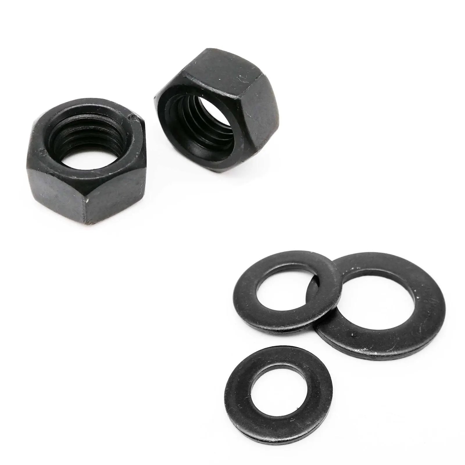 625/1140/2100 adet Hex altıgen soket düğmesi yuvarlak başlı vida cıvata somun Set kiti kutusu M1.6 M2 M2.5 M3 M4 M5 siyah sınıf 10.9 çelik - Görsel 5