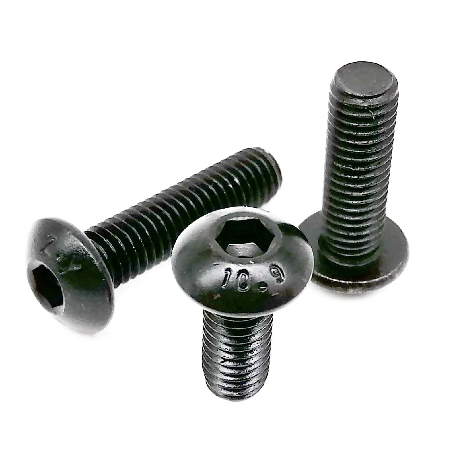 625/1140/2100 adet Hex altıgen soket düğmesi yuvarlak başlı vida cıvata somun Set kiti kutusu M1.6 M2 M2.5 M3 M4 M5 siyah sınıf 10.9 çelik - Görsel 4