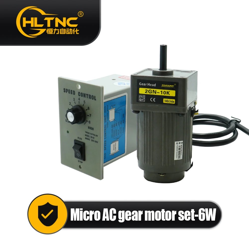 6W mikro AC Motor 110v 220v tek fazlı asenkron Motor DİŞLİ Motor 8mm Motor şaftı + hız kontrol 5RPM-1350RPM 50/60hz