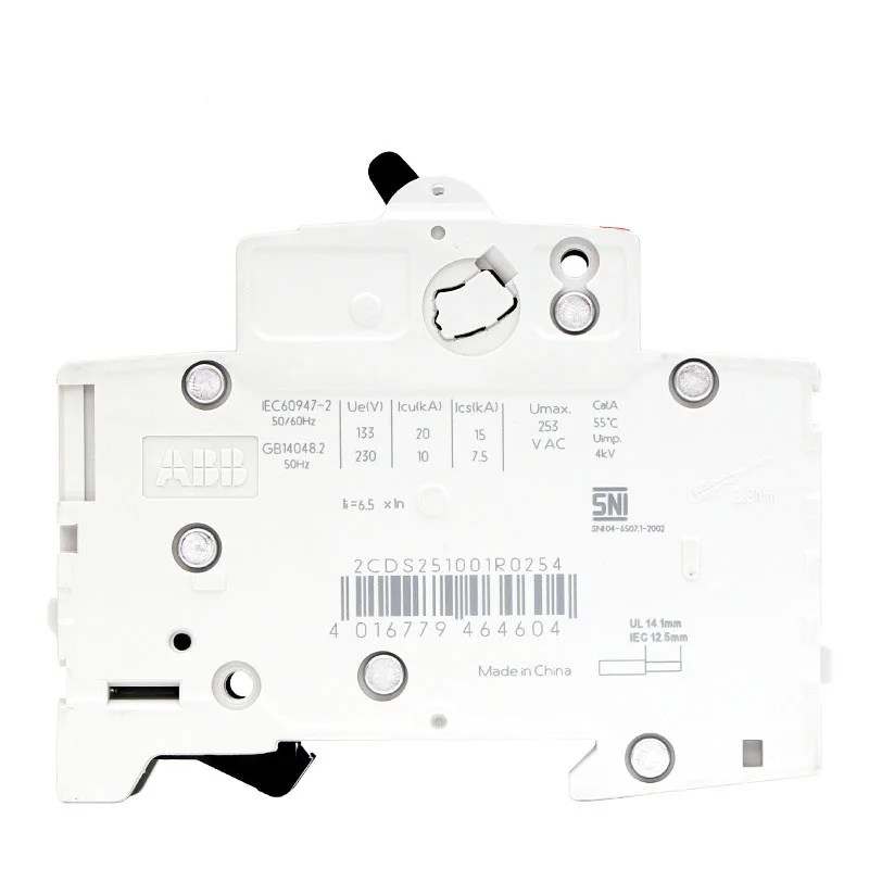 Abb diminutive S201-C25 ışık anahtarı mcb1p2p3p41a2a3a4a6a10a16a20a25a32a50a63a80a100a - Görsel 4