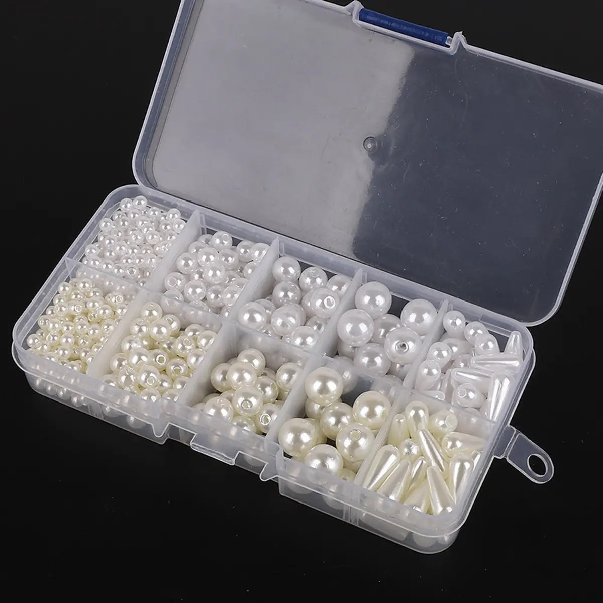 About600pcs ABS delikli imitasyon inci DIY el yapımı küpe malzeme çanta bilezik dize boncuk su damlası boncuk