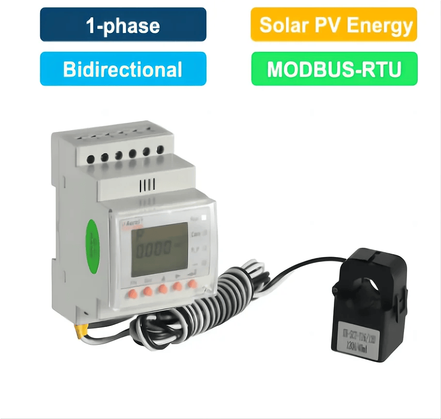 Acrel ACR10R-D16TE 80A/120A200A/300A CT tek fazlı güneş Pv güç enerji ölçer RS485 eşleştirme Solis veya alfa ESS Inverter