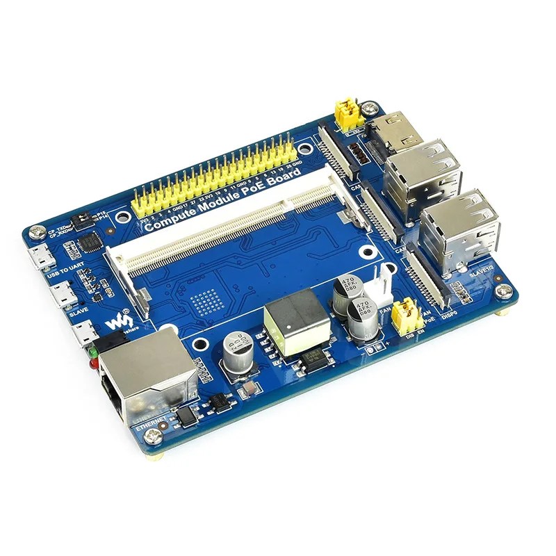 Ahududu Pi hesaplama modülü PoE Ethernet 4x USB GPIO genişletme kartı ile 3 IO kurulu ahududu Pi için CM3 / CM3L / CM3 + / CM3 + L - Görsel 4