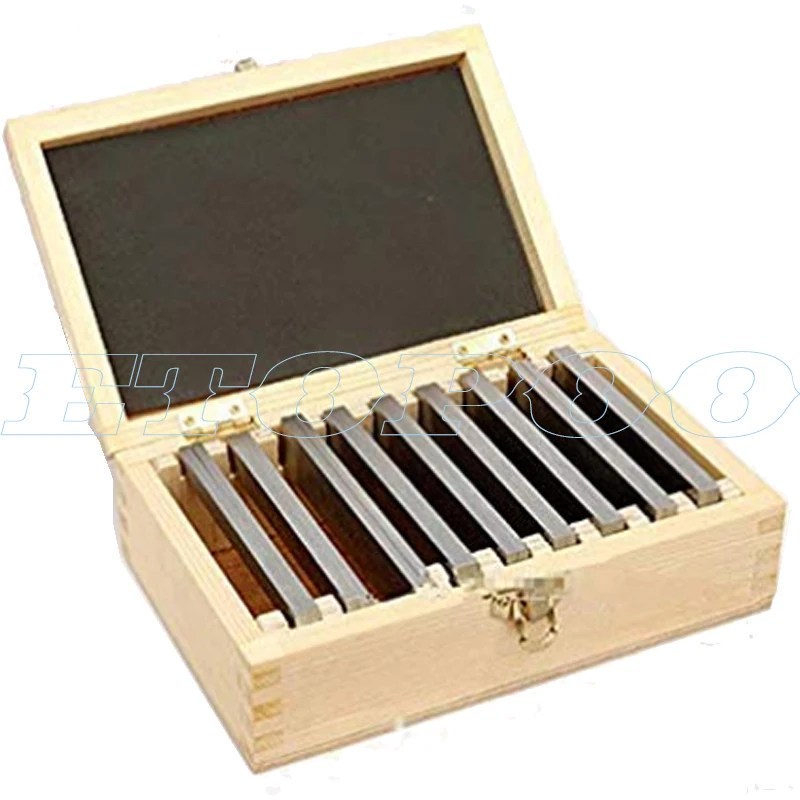 Alaşımlı çelik 100mm /150mm 9 Pairs 18 adet yüksek hassasiyetli üretilen paralel ped göstergesi blok CNC freze pedleri Set