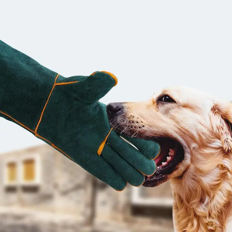 Anti-bite hayvan eldiven kaynak taşıma için çok amaçlı evcil eldiven eğitim köpek, papağan, yılan Bite dayanıklı koruyucu eldiven
