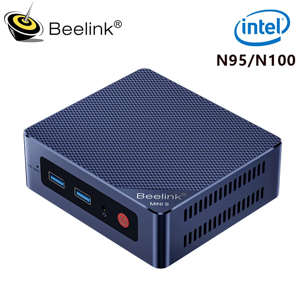 Beelink Mini S12 Pro Intel N95 N100 MINI PC Windows 11 Pro DDR4 8GB 256GB 16GB 500GB WIFI5 BT4.0 oyun bilgisayarı MINI S N5095