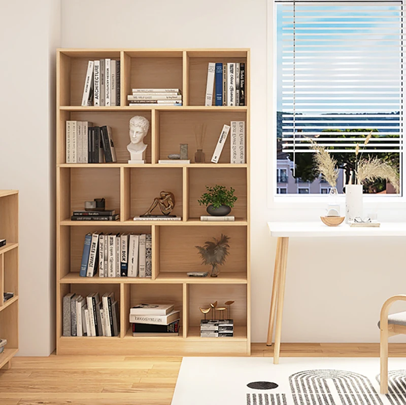 Benzersiz kitaplık Minimalist tasarım ofis Minimalist öğeleri depolama rafları yatak odası ekran Libreria cep kütüphane mobilyası