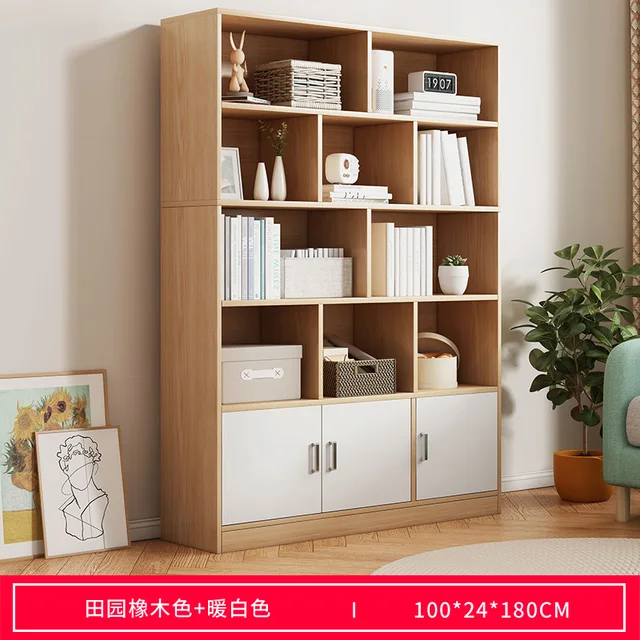 Benzersiz kitaplık Minimalist tasarım ofis Minimalist öğeleri depolama rafları yatak odası ekran Libreria cep kütüphane mobilyası
