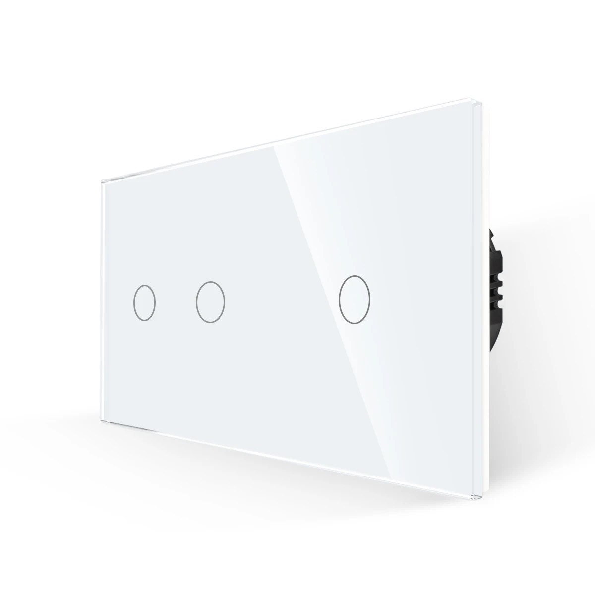 Bingoelec DIY beyaz siyah altın büyük cam Panel 86*157mm dokunmatik anahtarlar ve prizler AssemblySize