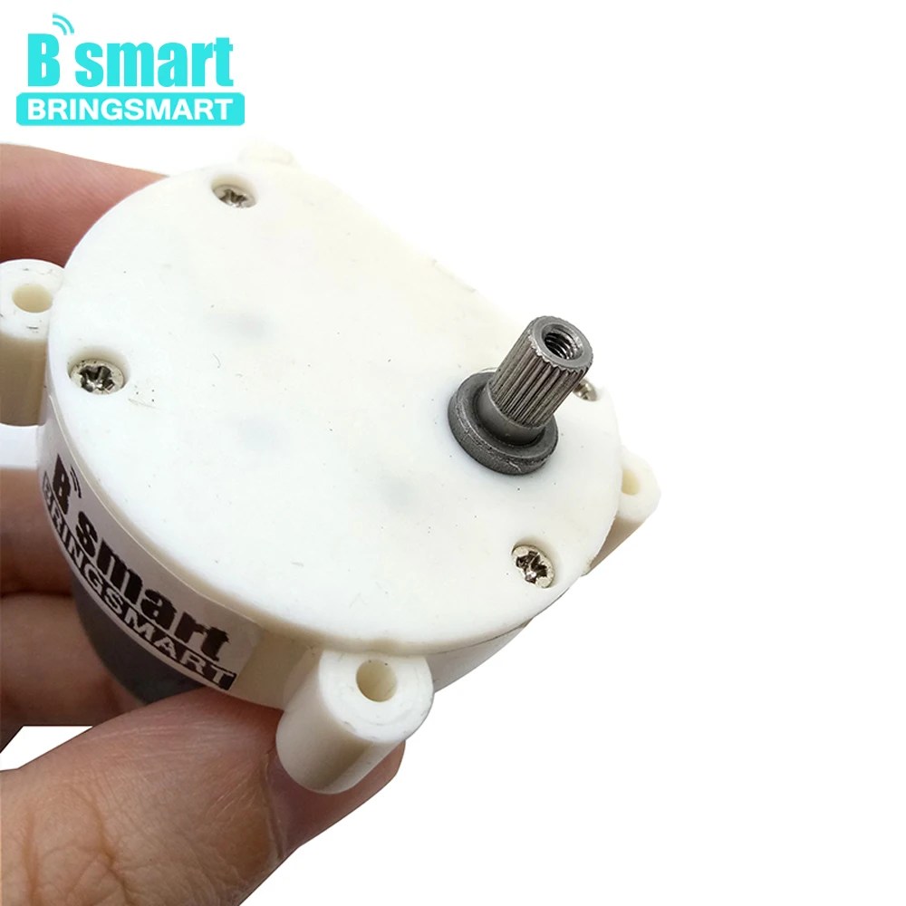Bringsmart DC 12 Volt DİŞLİ Motor JS40-500 Plastik Şanzıman M3 Dişli Delik Mini elektrikli makine Düşürücü 30rpm Geri Dönüşümlü Motor - Görsel 2