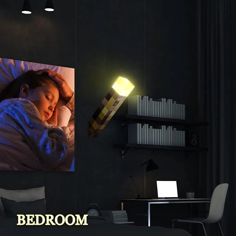 Brownstone el feneri Torch lambası yatak odası dekoratif ışık LED gece lambası USB şarj toka ile 11 inç çocuk hediye - Görsel 5