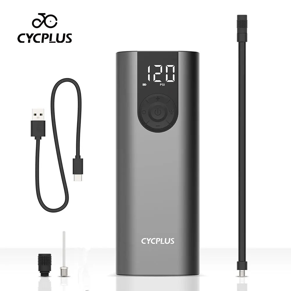 CYCPLUS A8 hava kompresörü elektrikli bisiklet pompası araba şişirme için yüksek basınçlı bisiklet aksesuarları Mtb için motosiklet lastiği top