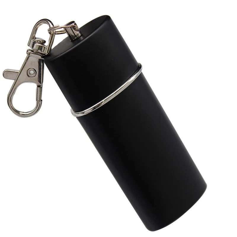 Creative portable outdoor ashtray, Personality key chain zinc alloy anti-fall sealing ashtray, Smoking tool - Görsel 5