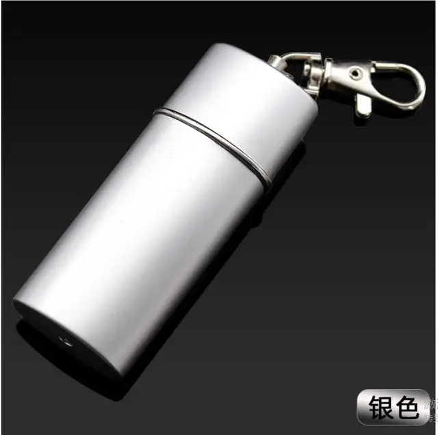 Creative portable outdoor ashtray, Personality key chain zinc alloy anti-fall sealing ashtray, Smoking tool - Görsel 6