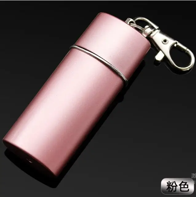 Creative portable outdoor ashtray, Personality key chain zinc alloy anti-fall sealing ashtray, Smoking tool - Görsel 8