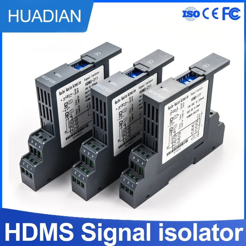 DC Analog 4-20mA galvanik sinyal dönüştürücü İzolatör 0-10V sinyal izolasyon sinyal izolatörü