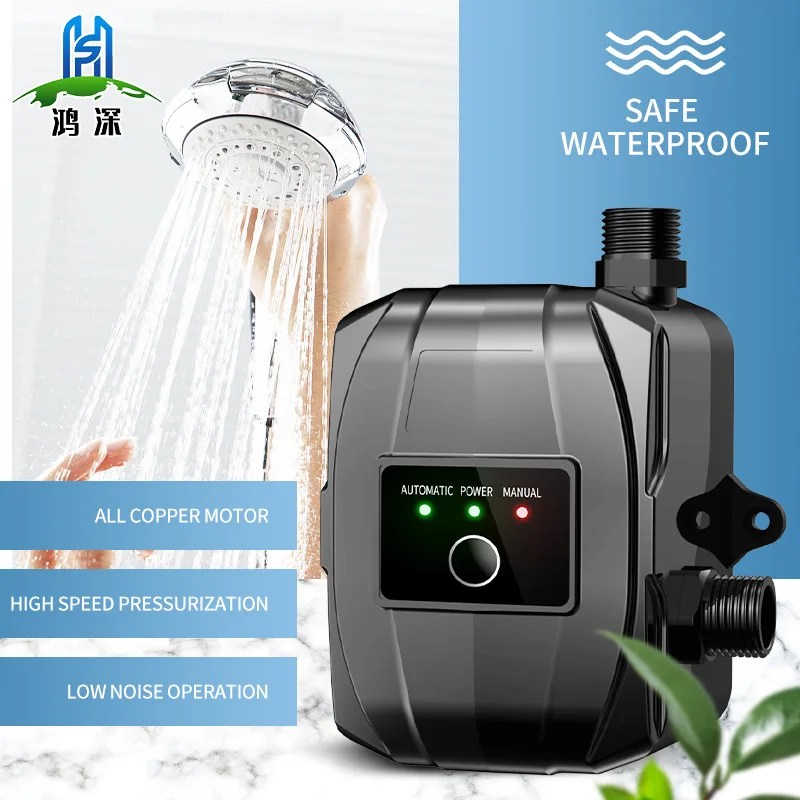 DC24V 50hz 60hz takviye pompası fırçasız su pompası otomatik basınç kontrolörü IP56 ev hızlı Boost için SU ISITICI boost