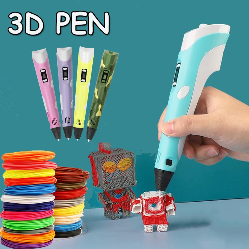 DIY 3D baskı kalem ile 5V USB 3D kalem 3D Graffiti cetvel kalemi PLA Filament çocuklar için çocuk eğitici oyuncaklar doğum günü hediyeleri
