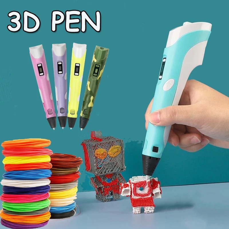 DIY 3D baskı kalem ile 5V USB 3D kalem 3D Graffiti cetvel kalemi PLA Filament çocuklar için çocuk eğitici oyuncaklar doğum günü hediyeleri