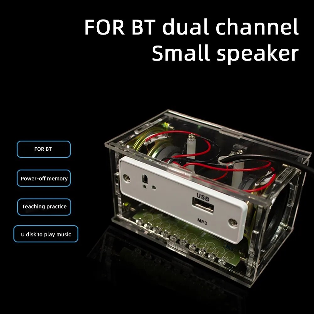 DIY Bluetooth hoparlör yapma ve montaj elektronik kaynak kiti öğretim uygulama DIY elektronik kiti hoparlör DIY parçaları