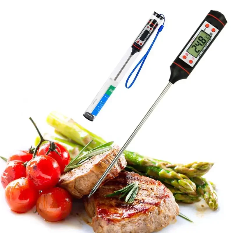 Dijital termometre mutfak termometresi et su süt pişirme için gıda sondası barbekü elektronik fırın termometresi mutfak gereçleri