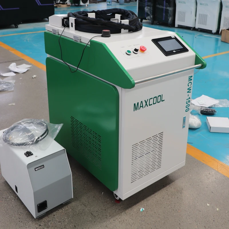 El 3 1 lazer kaynak temizleme kesme makinesi çin Maxcool çok fonksiyonlu makine 1000W 1500W 2000W
