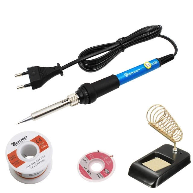 Elektrik havya kiti Set ayarlanabilir sıcaklık dijital ekran kaynak istasyonu isı yalıtım çalışma Mat tamir araçları - Görsel 10