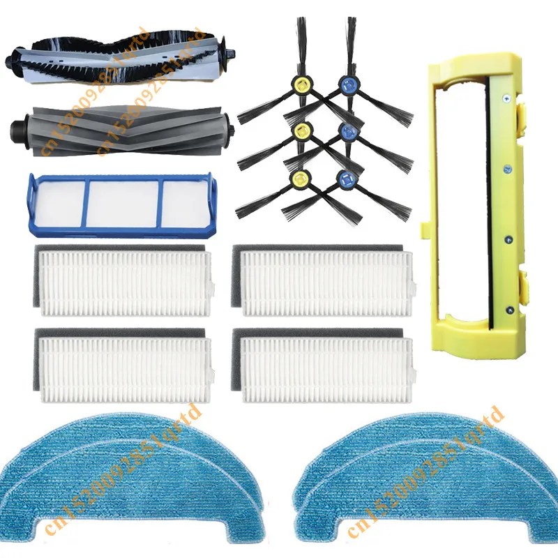 Elektrikli süpürge rulo ana fırça kapak yan fırçası HEPA filtre paspas bezi TESLA RoboStar T80 Pro robotik elektrikli süpürge parçaları