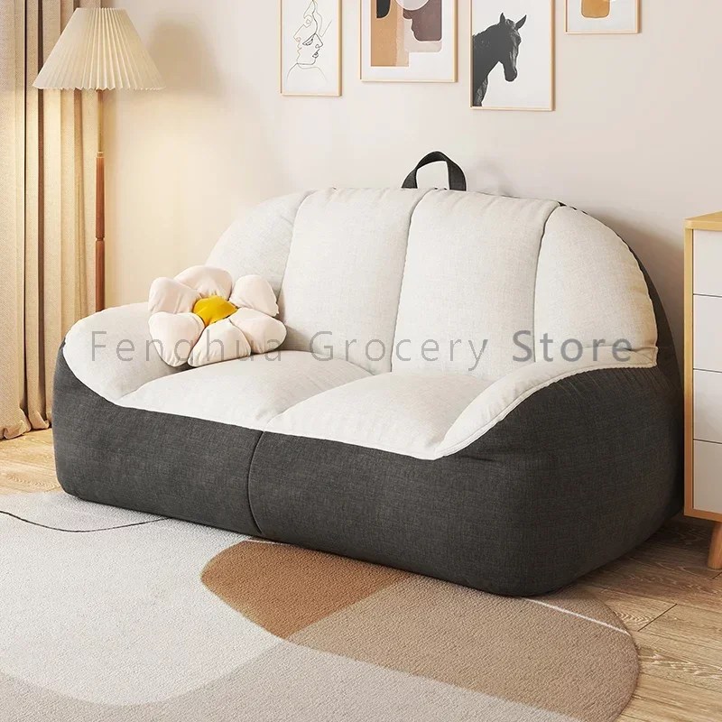 Ergonomik uzanmış kanepe kavisli dış fasulye torbaları kaymaz İtalyan tarzı kanepe La Casa mobilya başına Kawaii mobifurniture Mobili