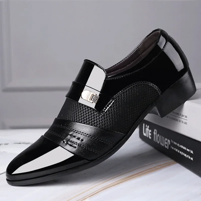 Erkek elbise ayakkabı erkek Oxfords moda iş elbisesi erkek ayakkabısı 2020 yeni klasik deri erkek takım elbise ayakkabı erkek ayakkabıları