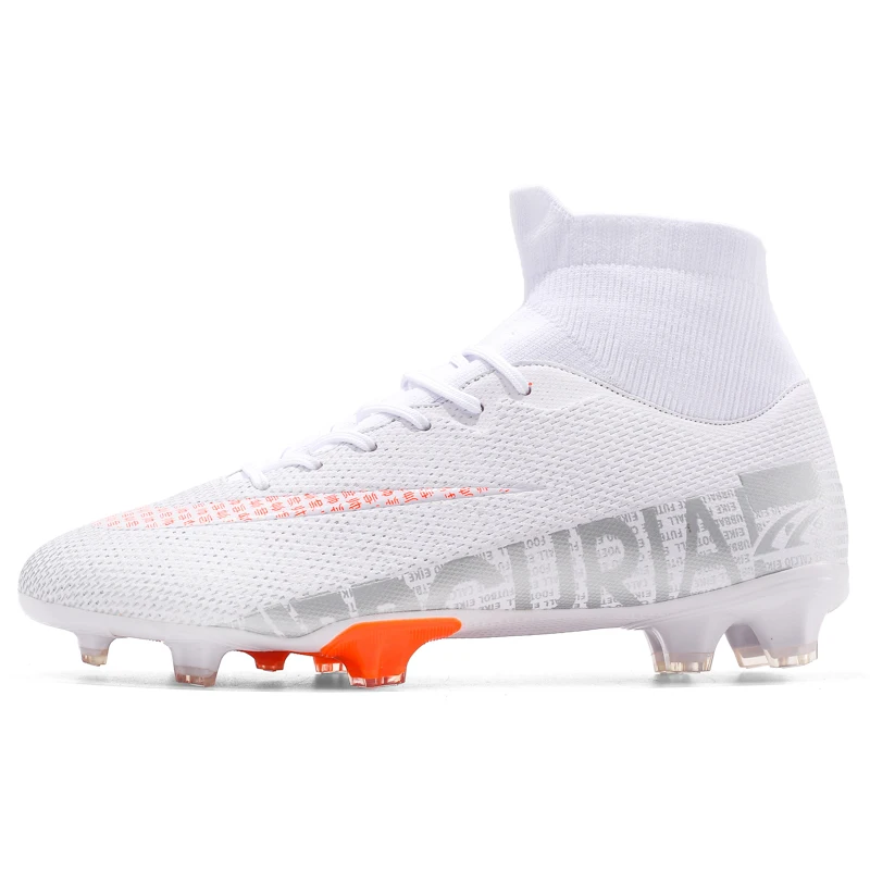 Erkekler futbol ayakkabıları TF/FG yüksek/düşük ayak bileği futbol kramponları erkek açık kaymaz çim renkli eğitim maç Sneakers EUR35-45