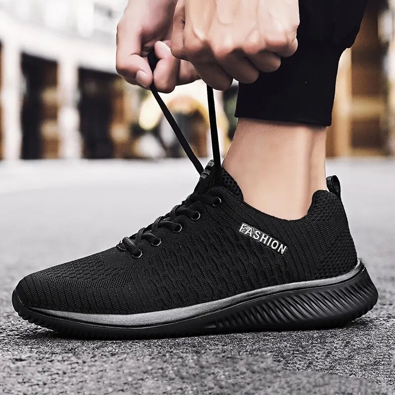 Erkekler için ayakkabı koşu ayakkabıları hafif Tenis rahat nefes yürüyüş Sneakers
