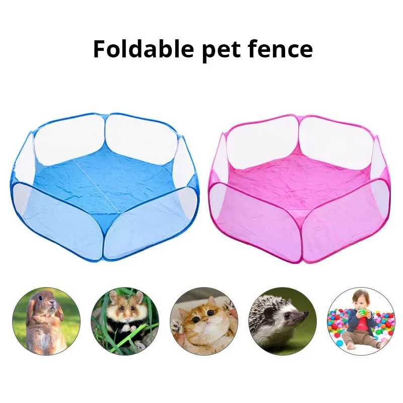 Evcil hayvanlar için taşınabilir katlanır küçük hayvan çit mal ve kobay-domuz Pet oyun parkı Pet Arena yer oyunu oyun alanı