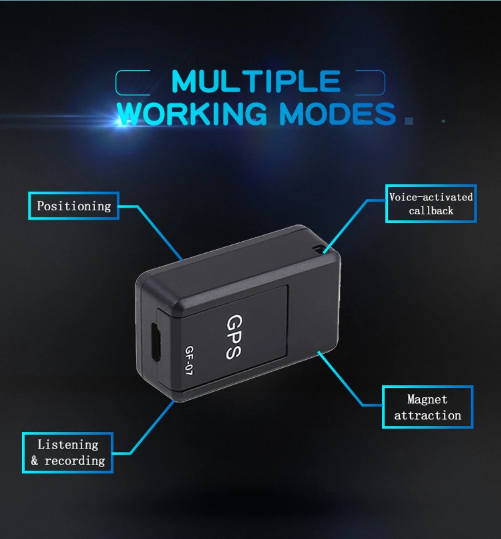Evrensel GF07 GPS Mini araba takip cihazı anti-kayıp bulucu cihaz gerçek zamanlı izleme kayıt Microtracker kaybı önleyici