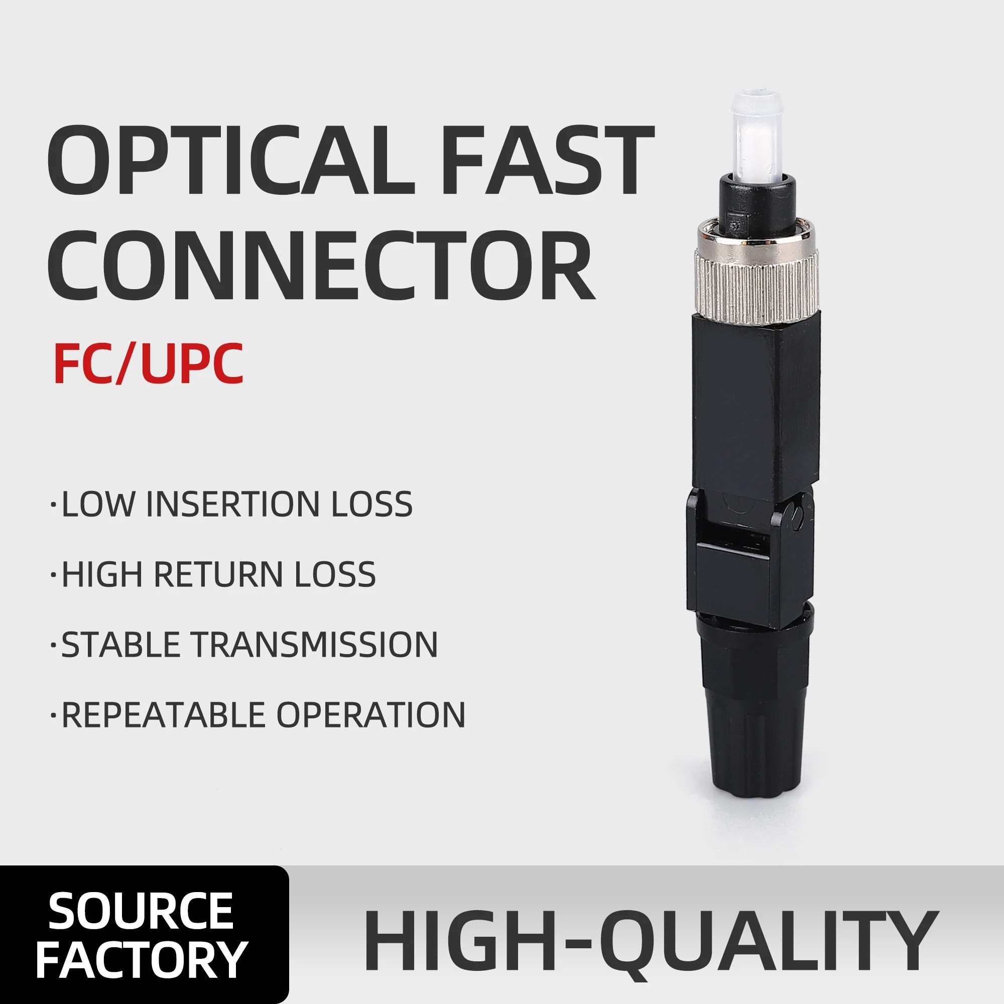 FTTH telekomünikasyon ağı 10 adet FC/UPC gömülü Fiber optik hızlı bağlantı FC/APC soğuk ekleme aracı