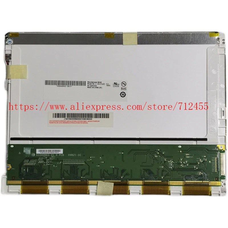 G104SN03 V.1 V1 G104SN03 V1 10.4 "inç LCD ekran ekran paneli sayısallaştırıcı endüstriyel ekipman için dokunmatik Panel