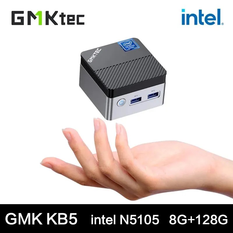 GMKtec KB5 Mini PC Intel Celeron N5105 Windows 11 Pro 4K 8GB RAM 128GB ROM WiFi5 BT4.2 masaüstü bilgisayar Mini Pc çalışma