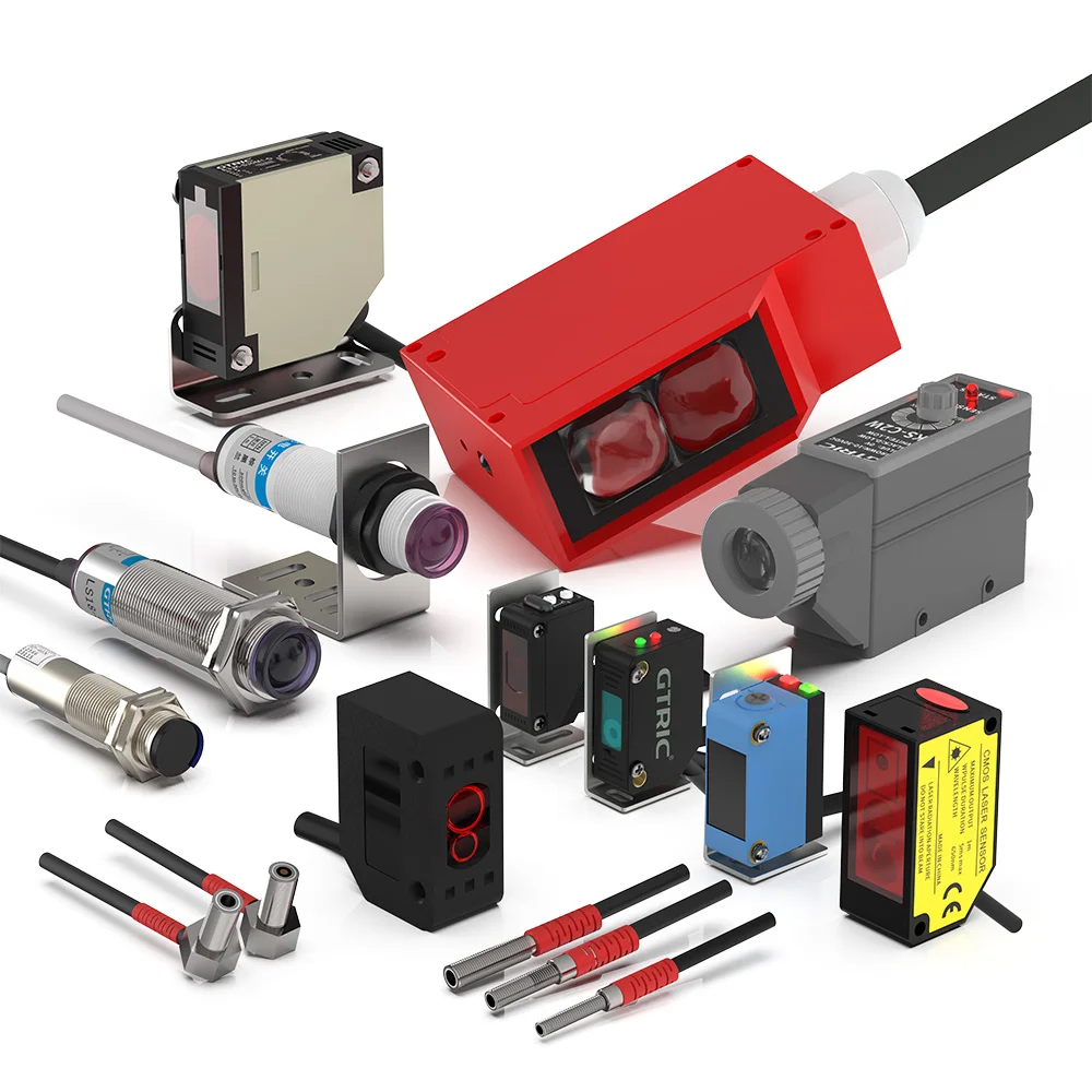 GTRIC etiket algılama sensörü fotoelektrik anahtarı yüksek hızlı yuvası optik sensör 12-24V DC NPN PNP olmayan şeffaf boşluk etiketleri