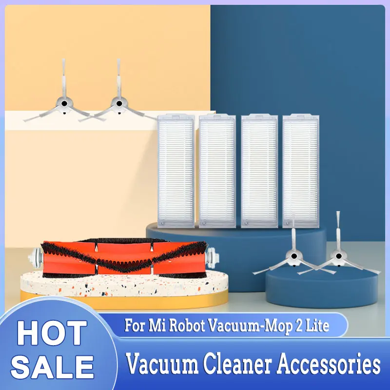 HEPA Filtre Xiaomi Mi Robot Vacuum-Mop 2 Pro Lite Ana Yan Fırça Mijia Vacuum Cleaner MJST1SHW MJSTL Aksesuarları Paspas Bezi