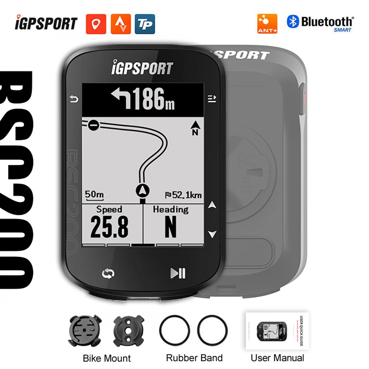 IGPSPORT BSC200 IGS döngüsü bilgisayar kilometre açık sürme sensörü MTB yol bisikleti aksesuarları karınca + GPS candence için strava